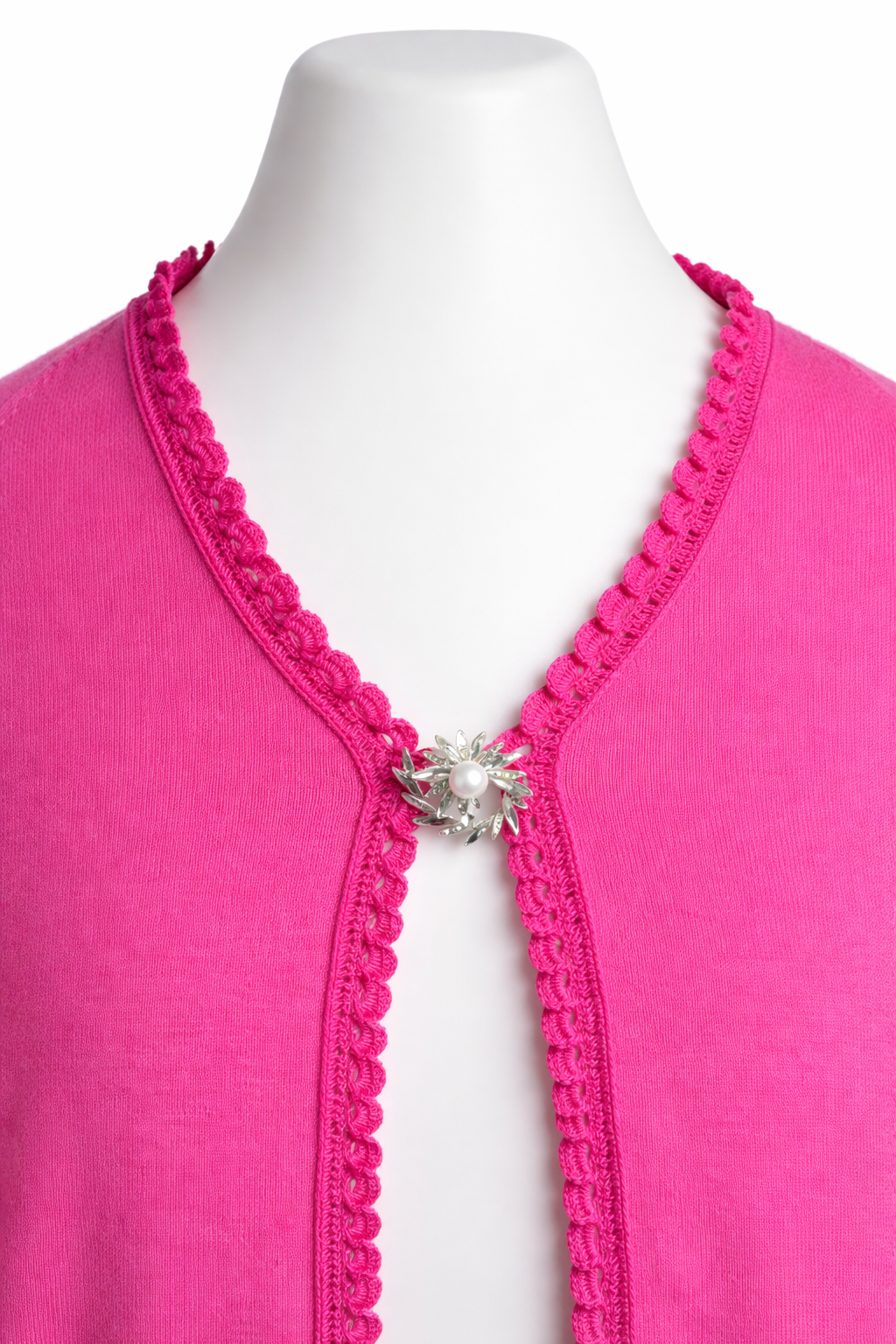 Cardigan donna in 100% Cashmere con passamaneria artigianale - Pezzo Unico