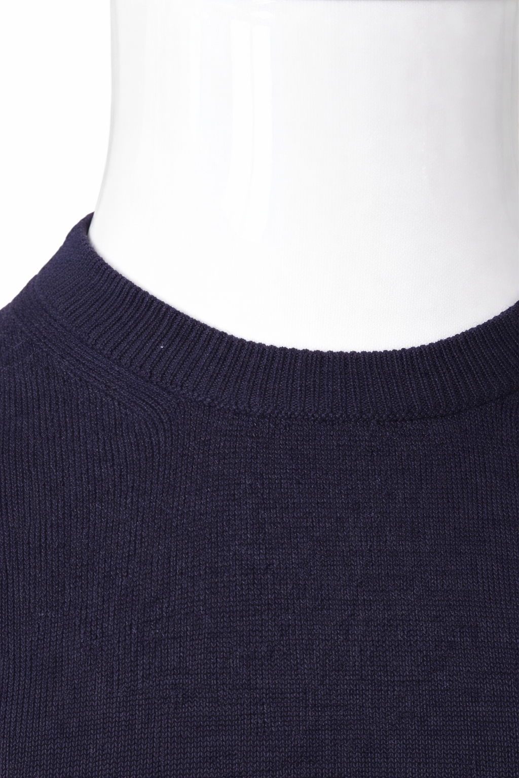 Maglione girocollo uomo in 100% cashmere blu navy Tg 52, ultimo