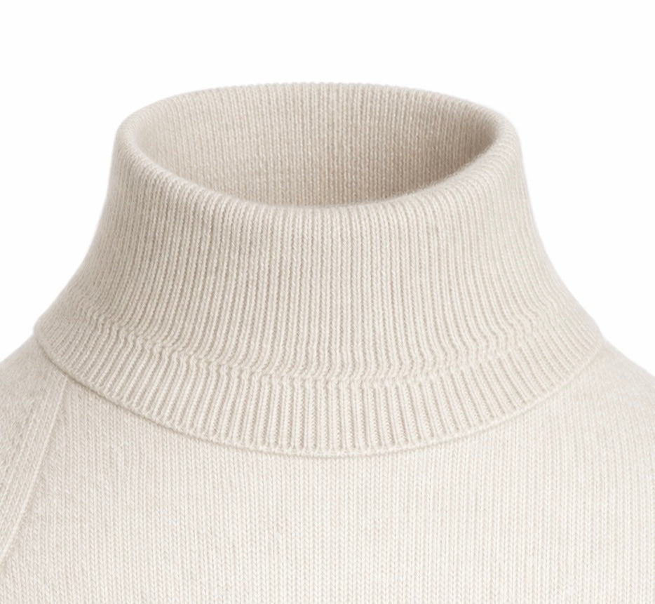 Maglia donna a collo alto in 100% Cashmere - Pezzo Unico
