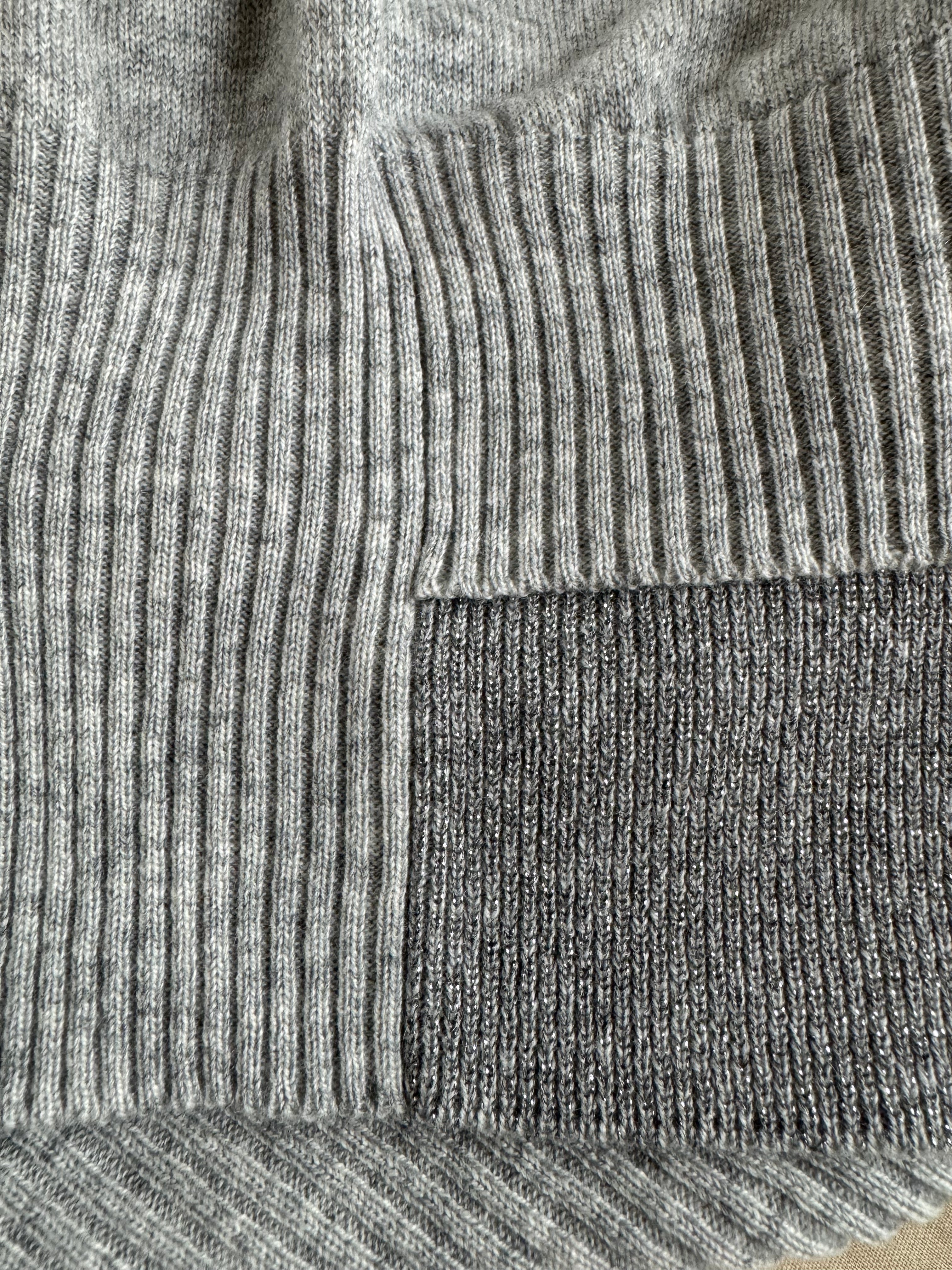 Maglia donna in Cashmere con inserti in Lurex - Pezzo Unico