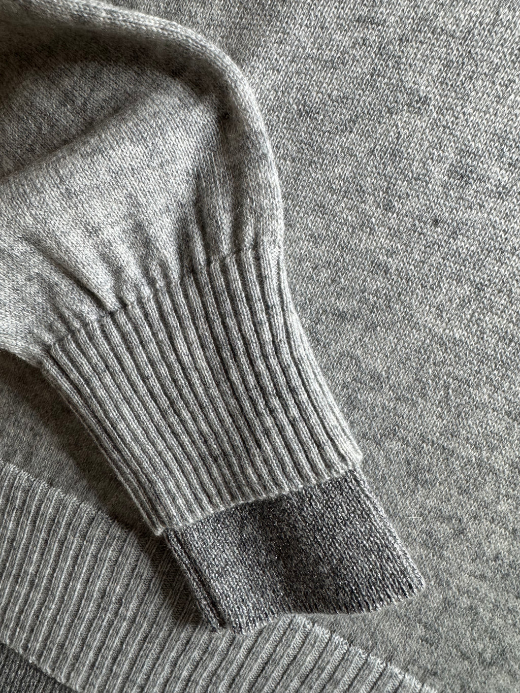 Maglia donna in Cashmere con inserti in Lurex - Pezzo Unico