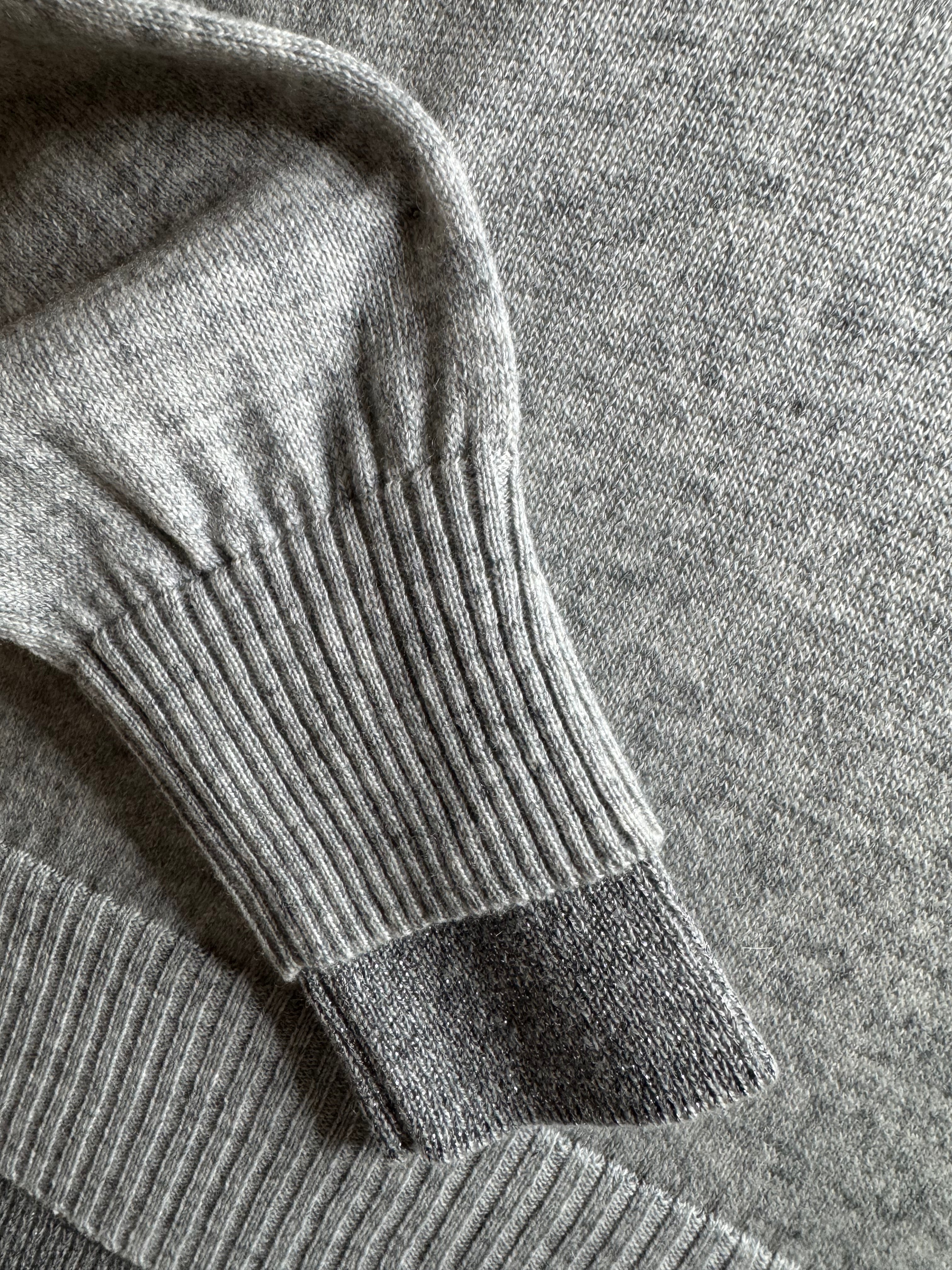 Maglia donna in Cashmere con inserti in Lurex - Pezzo Unico