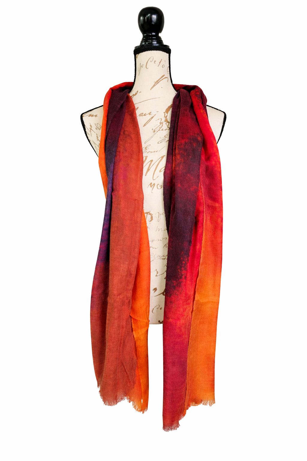 Sciarpa in 100% Cashmere – Sfumature Calde, prodotto unico