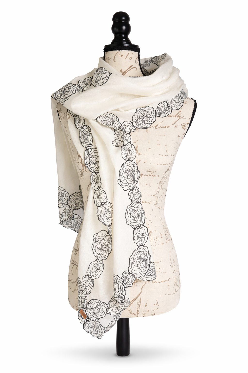 Sciarpa in puro cashmere 100% lavorata a mano - Pezzo unico