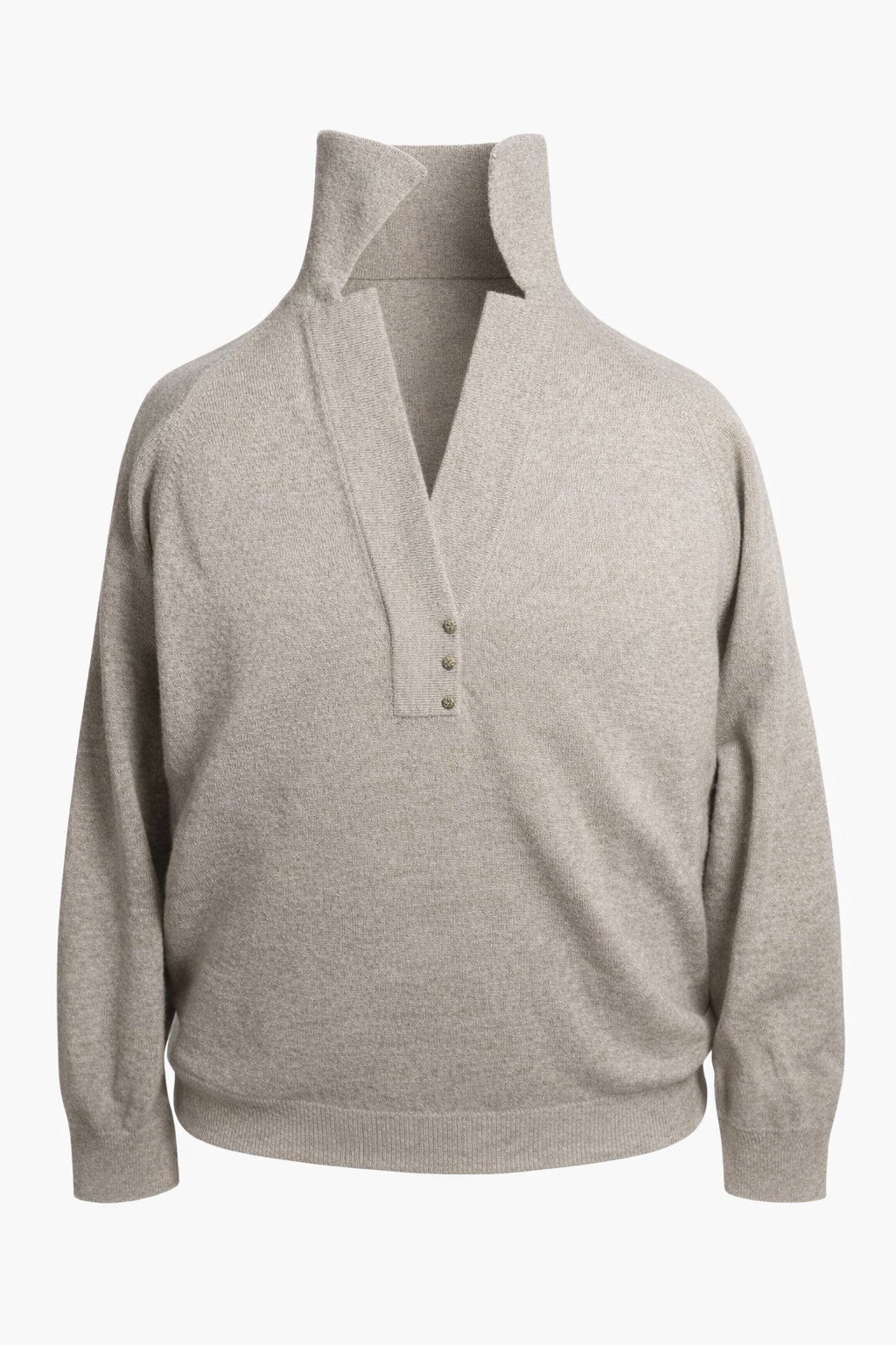 Camicia oversize in puro cashmere 100%, pezzo unico taglia M